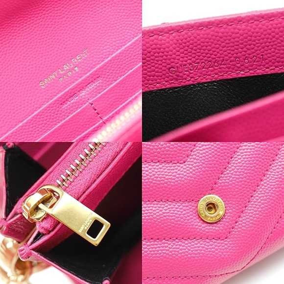 🍓YSL Monogram Flap Wallet in Grained Leather - Picture 8 of 16